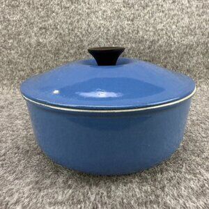✅VTG Le Creuset #20 Enameled Blue Cast Iron 2 QT Saucepan + Lid Made in France